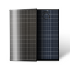 200W Bifacial Solar Panel, 12V N-Type 20BB Monocrystalline Solar Cell, Up to 25% High Conversion Efficiency, Dual-Sided Power Generation Black Frame Panel for RV, Marine, Off-Grid Roof