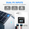 Epever 100A Mppt Solar Charge Controller Dual PV Max 150V Inputs, Work with 12v/24v/48v Battery System, fit for LiFePO4 & Lead-Acid Batteries.