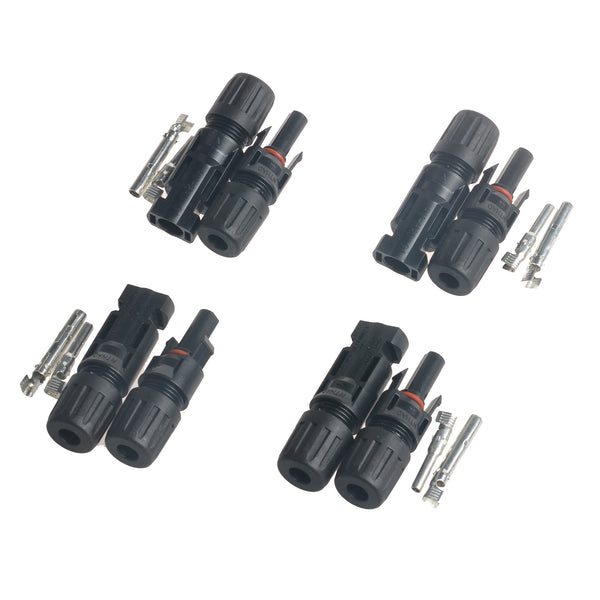 Solar Panel Connector Waterproof IP67 Cable Connector Male + Female Wire Adapter