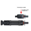 Male to Female F/M Set In-line Diode Solar Panel Cable Connector 15A Waterproof