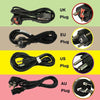 AC Cable Solar Inverter Cable Grid Tie Inverter Cables US/UK/EU/AU Plug 1.5meter