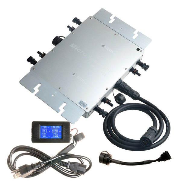1200W Waterproof Grid Tie Inverter DC24V/36V to AC110 or 220V Solar Inverter LCD