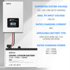 EPEVER 60A MPPT Solar Charge Controller 150V, 12V/24V/48V Auto, Battery-Less Operation & Parallel Ready, for RV Marine Off-Grid LiFePO4 Lead-Acid System
