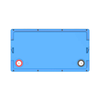 12.8V 100Ah Lithium  Bluetooth Battery LFP1.28KWH12.8V-P65L2EV50